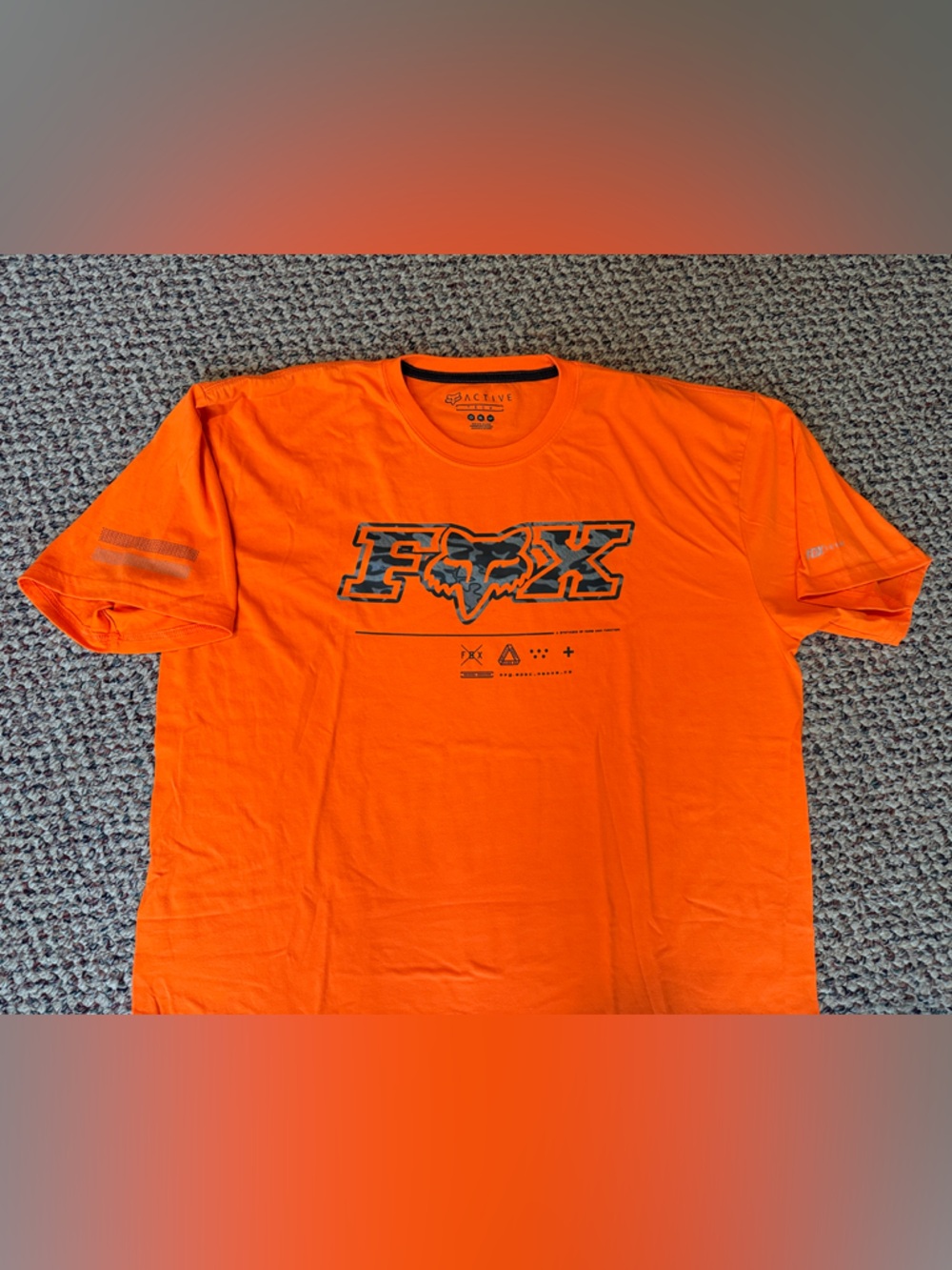 Fox Men’s Bright Orange Short Sleeve Logo Tee